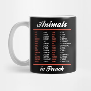 Animals In French Mug